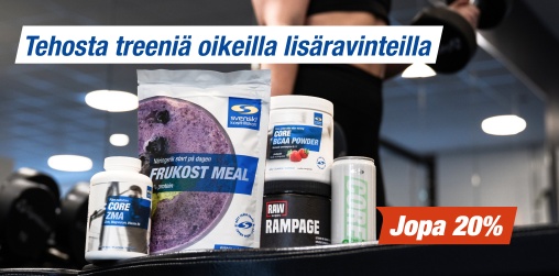 Tehosta treeni� oikeilla lis�ravinteilla, jopa 20 %